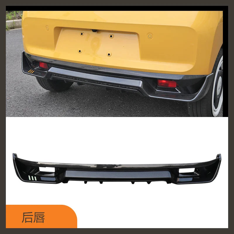 2022 Suit For Wuling Hongguang Big Surround Macarone Special Tail Wing Refitting Medium Net Explosive Front Shovel Rear Lip Mini