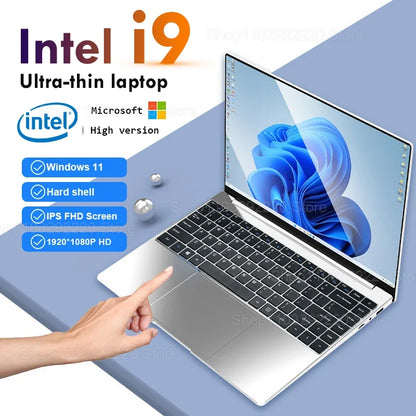 14.1 Inch Portable Windows 11 Pro Laptop Computer Intel Core i9 8950hk HD Screen 16GB RAM 1TB 2TB SSD Gaming laptops Pc Gamer