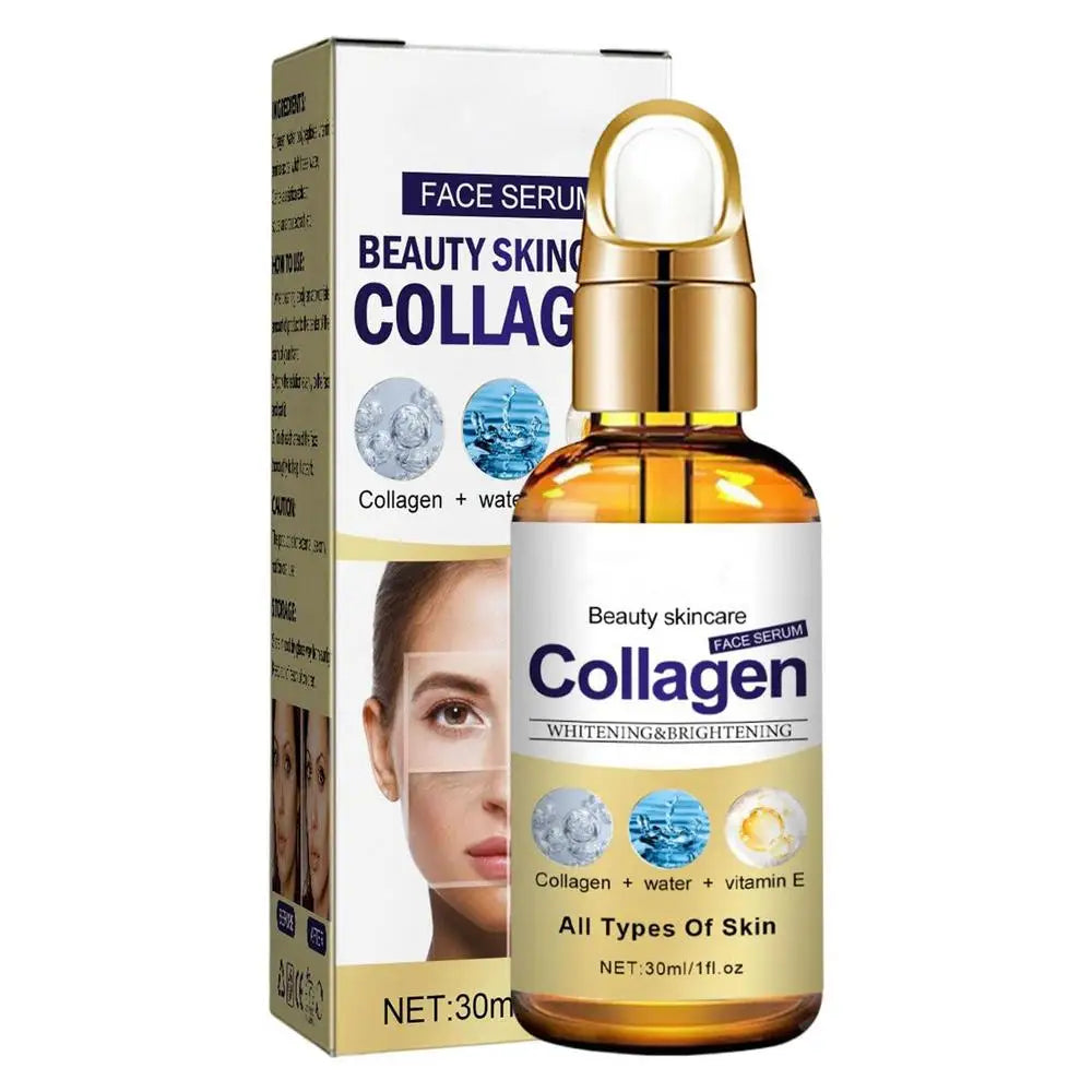 30ml Collagen Serum Moisturizing Skin Repair Whitening brightening Anti Wrinkle Face Serum Acne Treatments