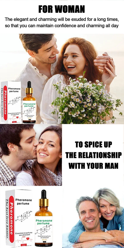 Pheromone Perfume for Sexual Flirting Essential Oil Long Lasting Fragrance for Men and Women