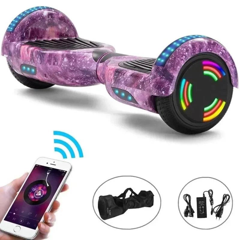 2 Wheels 7 inch Kids Smart Electr Hover Board, Led Lights Self Balance Electrical Skateboards, Children Electric Hoverboards