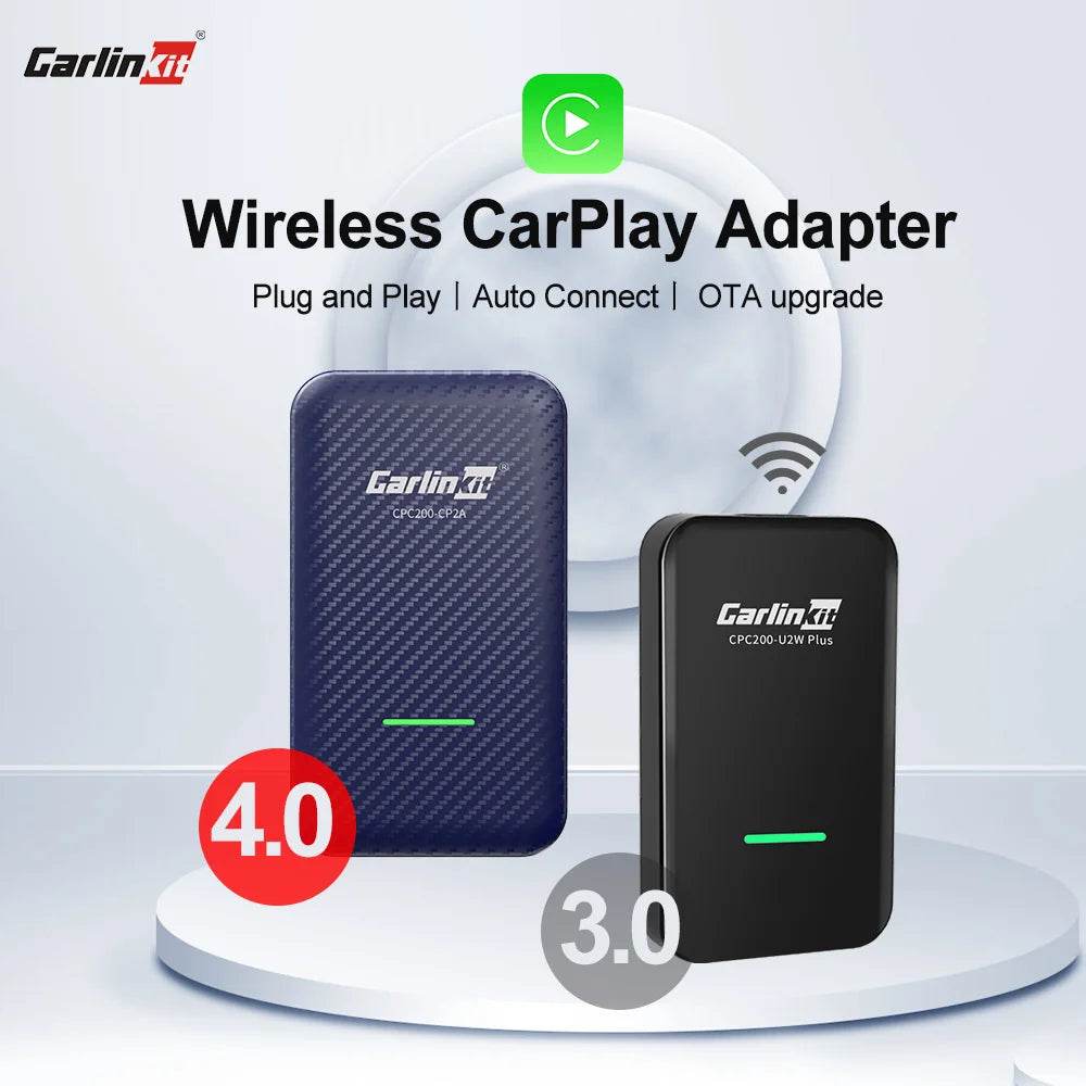 CarlinKit 4.0 Wireless Android Auto Adapter 3.0 Wireless CarPlay Ai Box USB Dongle For Audi VW Benz Kia Honda Toyota Ford Mazda - MarvelouStoree