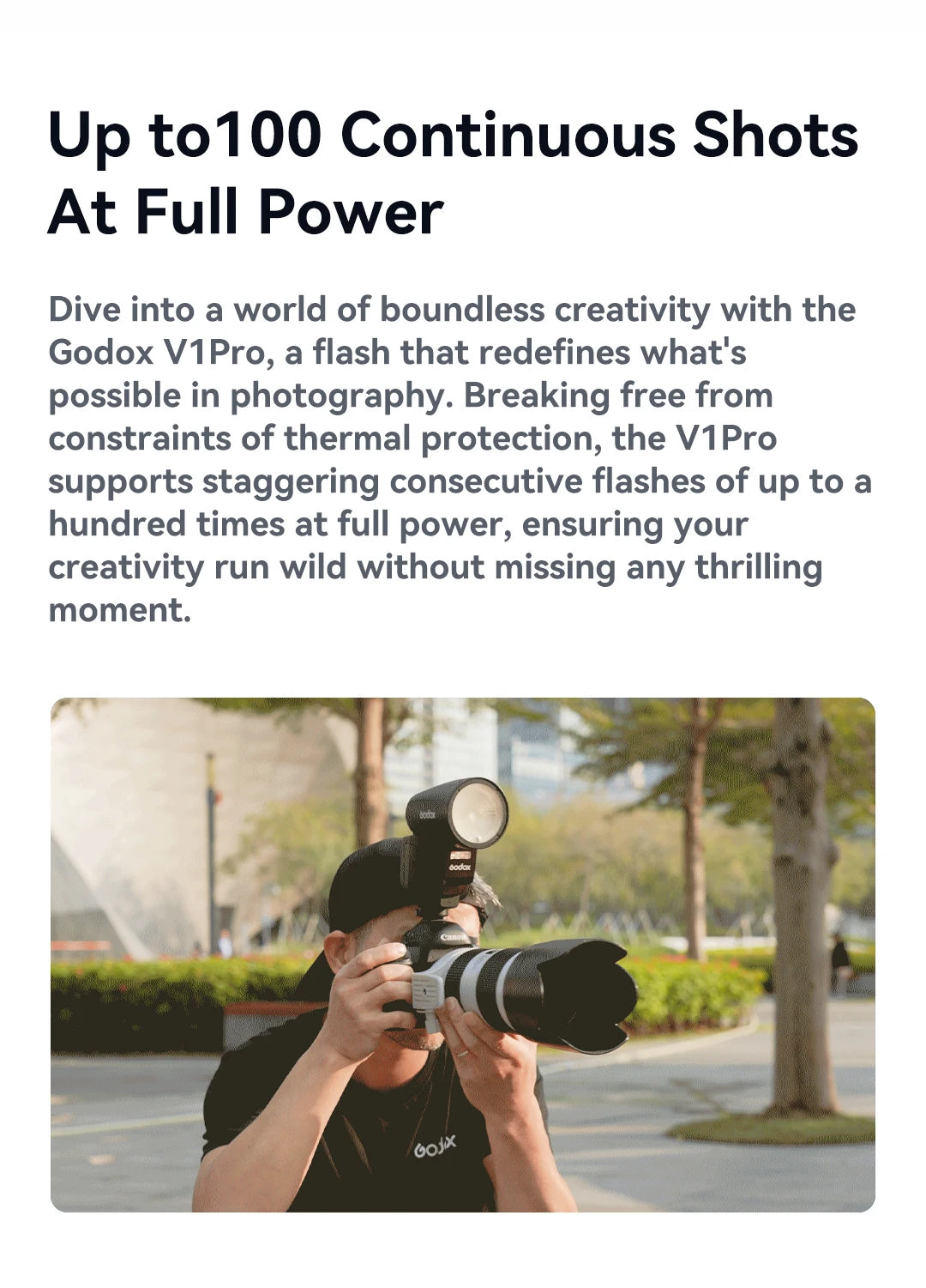 in stock Godox V1 Pro V1Pro for Canon Nikon Sony Fuji Olympus TTL Wireless Transmission Speedlite Li-ion Round Head Camera Flash