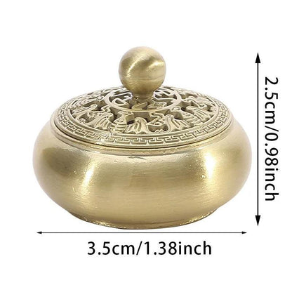 Classical Antique Three Legged Incense Burner Household Indoor Decorative Zen Sandalwood Carving Incense Burner High Quality - MarvelouStoree