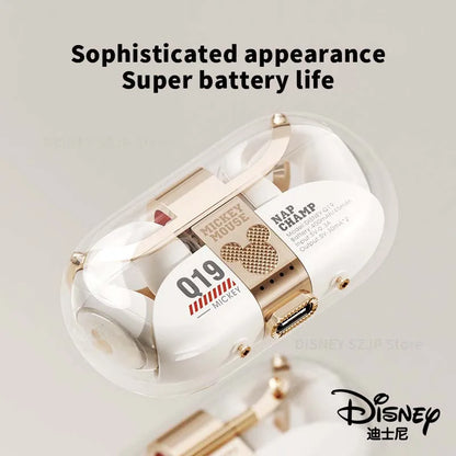 Disney Q19 Clip-On Wireless Earphones High Quality HIFI Sound Headphones Earclip Noise Canceling Gaming Sports Bluetooth Headset