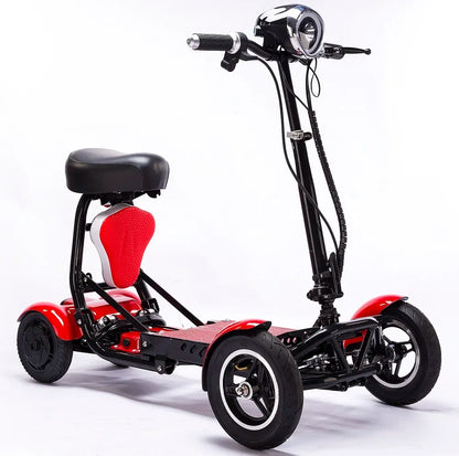 Foldable Mobility Scooter Adults Portable Electric Scooter 500W36V15AH Leisure Tricycle Mini Small Parent-child 4 Wheel Elderly