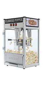 Popcorn Machine with 8 Ounce Kettle Makes Up to 32 Cups, Commercial Popcorn Machine Countertop Popcorn Maker w/Stainless - MarvelouStoree