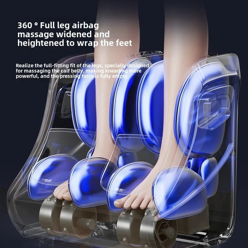 Foot & Calf Massager Heat Plantar Relief Circulation Shiatsu Deep Kneading Compression Adjustable for Women and Men Factory Sale