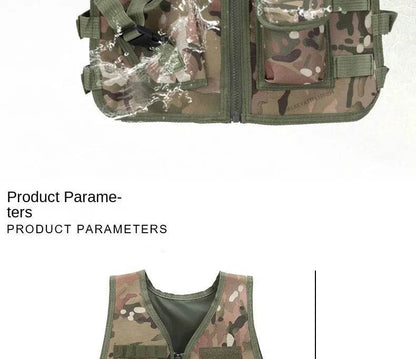 Kids Camouflage Military Uniform For Boy Special Forces Combat Tactical Vest Girls Militar Cosplay Training Soldier Clothes