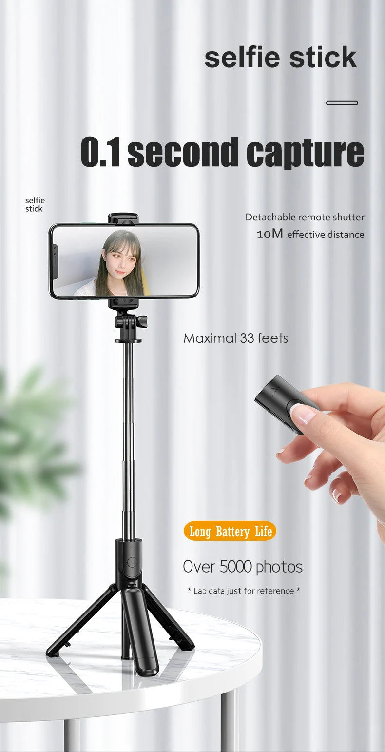 Cell Phone Holder Selfie Stick Tripod For iPhone Xiaomi Samsung Huawei For Live Streaming Mobile phone Support Remote Control