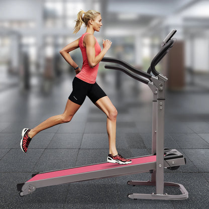 Folding Treadmill with Incline with LED Monitor Running Jogging Walking Exercise Machine Space Saving for Home Gym Easy Assembly