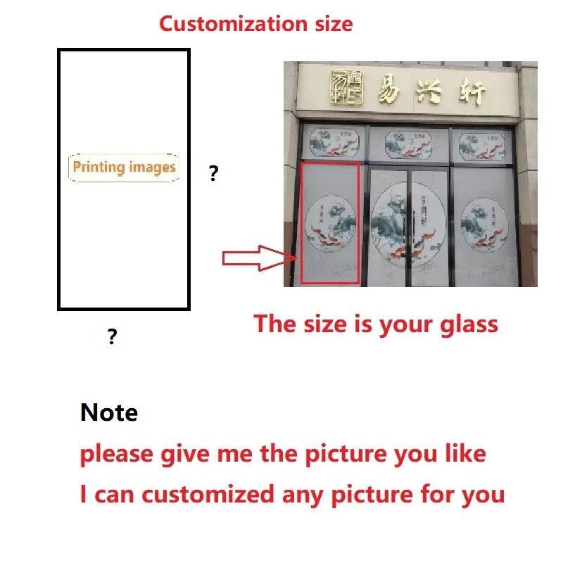 Custom Picture Printed Media Window Film One-way Vision Perforated Tinted Glass Car Mall Door Advertising Isolation Heat Privacy - MarvelouStoree