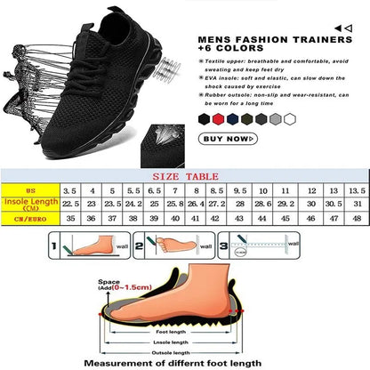 Men Casual Sport Shoes Light Sneakers White Outdoor Breathable Mesh Black Running Shoes Athletic Jogging Tennis Shoes