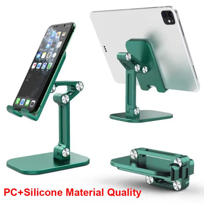 Three Sections Foldable Desk Mobile Phone Holder For iPhone for iPad Tablet Flexible adjustable Lazy phone holder ABS material