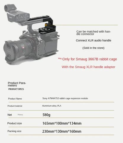 For Sony A7m4/A7s3 Cage Expansion Module Cineback