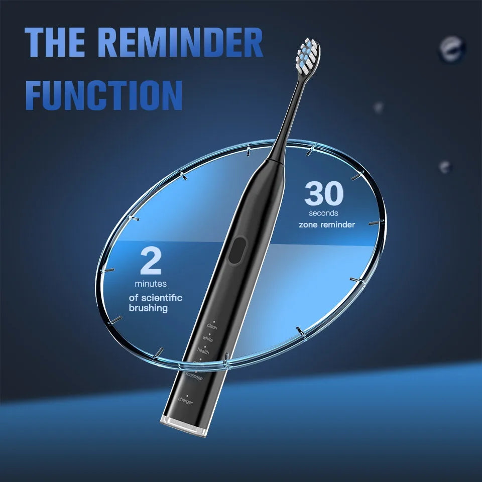 SUBORT S2 Sonic Electric Toothbrush for Men Women Houseehold Whitening IPX7 Waterproof Toothbrush Ultrasonic Auto Tooth Brush