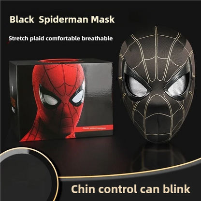 MINISO Spider Man Mask Mobile Eye Electronic Spider Man Desktop Decoration Sculpture Remote Control Christmas Gift For Adult