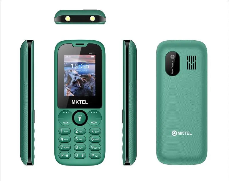 MKTEL M2023 Feature Phone with 1.77inch Display 800mAh Battery Dual SIM FM Radio Flashlight 0.08Mega Camera Senior Phone