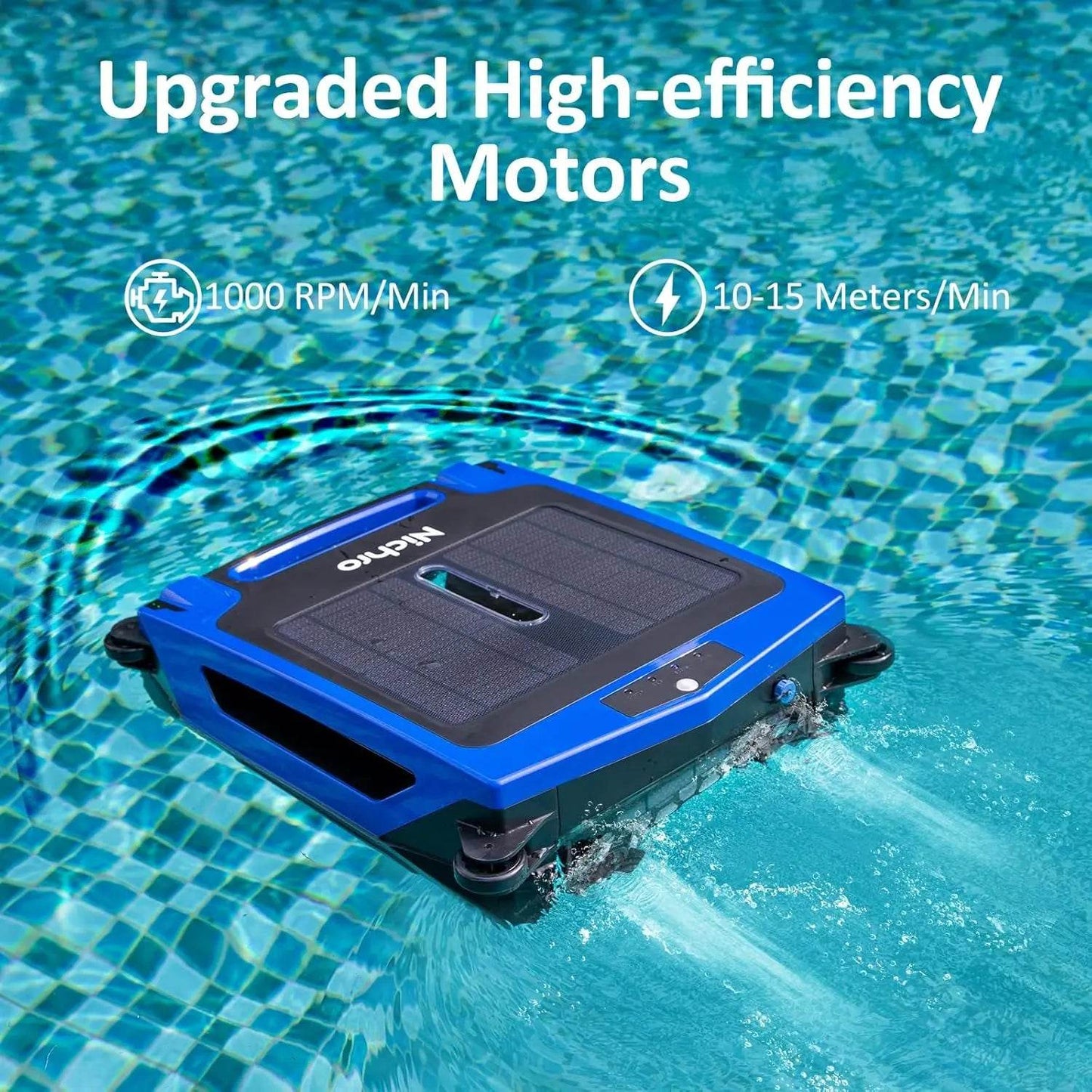 Robotic Pool Skimmer - Solar & Rechargeable, 2 Cleaning Modes, Automatic Obstacle Avoidance - MarvelouStoree