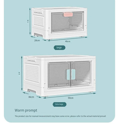 Car Door Cabinet Folding Boxes Outdoor Double Sorting Book Storage Household Transparent Student Storage Plastic Office Storage