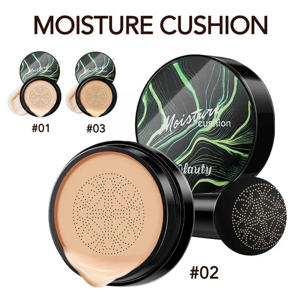 BB CC Cream Face Foundation Concealer Cushion Mushroom Base Waterproof Brighten Makeup Brightening Tone Cosmetics Make up