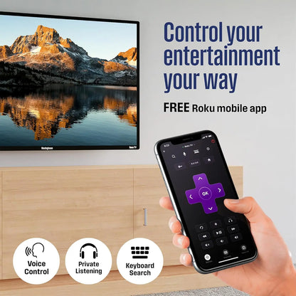 Roku TV - 32 Inch Smart TV, 720P LED HD TV with Wi-Fi Connectivity and Mobile App, Flat Screen TV Compatible with Apple Home Kit