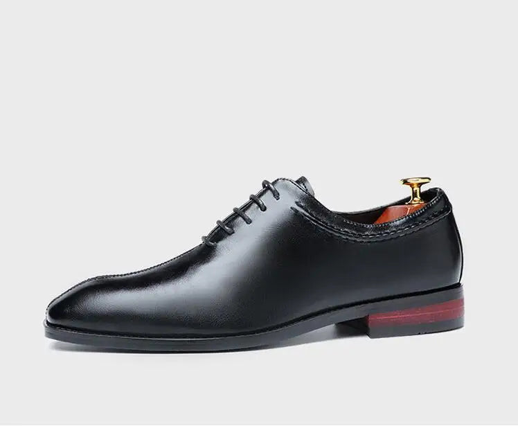 Man Classic Business Shoes Microfiber Leather Square Toe Lace-up Dress Office Flats For Men Fashion Wedding Party Oxfords