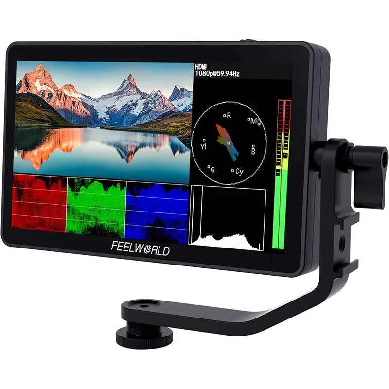 【 Do Brasil 】 FEELWORLD F6 PLUS V2 6 Inch Photography Camera Field Monitor 4K 3D Touch Screen IPS FHD 1920x1080 Video Focus HD