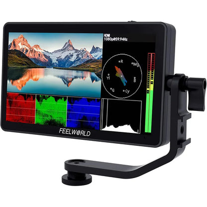 【 Do Brasil 】 FEELWORLD F6 PLUS V2 6 Inch Photography Camera Field Monitor 4K 3D Touch Screen IPS FHD 1920x1080 Video Focus HD