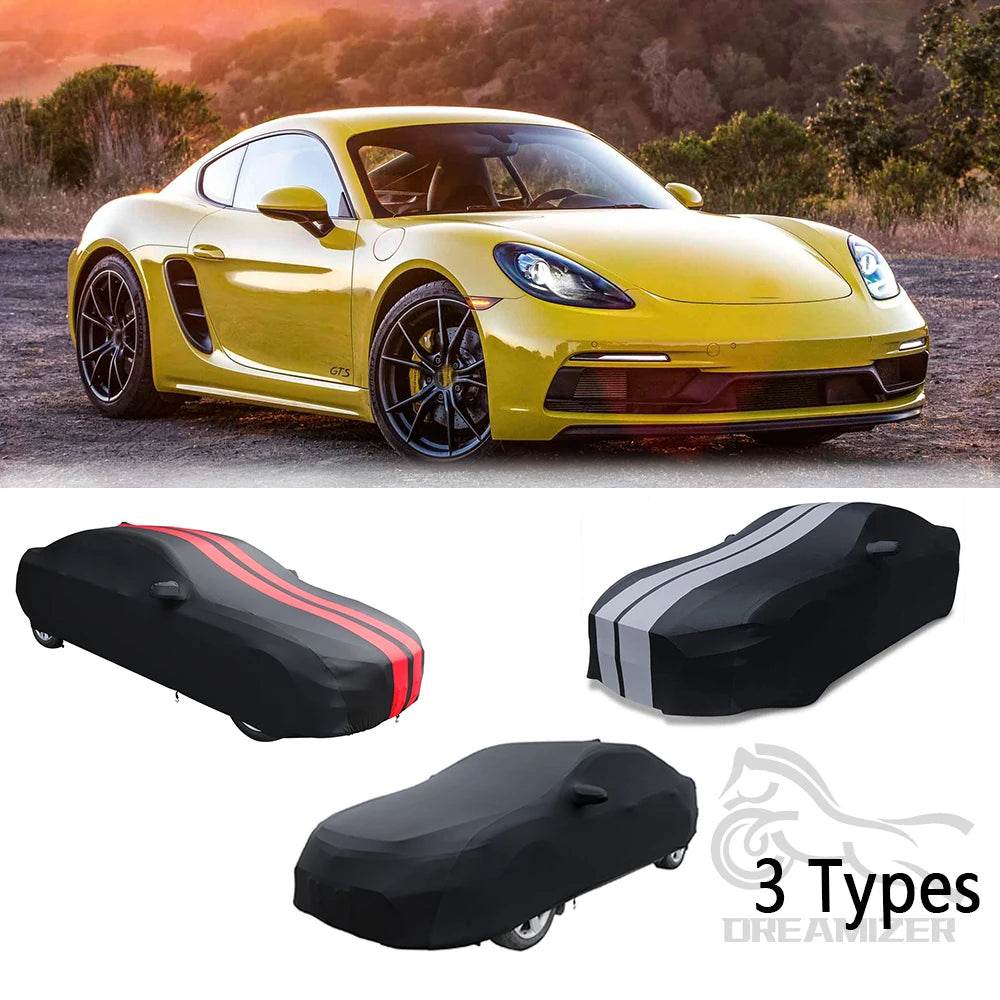 Universal Car Covers Stretch Cloth Special Car Clothing Auto Cover Indoor Dust Sun Protection Exterior Accessories For Porsche - MarvelouStoree