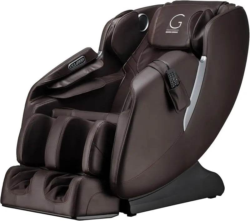 Full Body Massage Chair With 14 Fixed Points, Zero Gravity, Bluetooth, Heated- White - MarvelouStoree