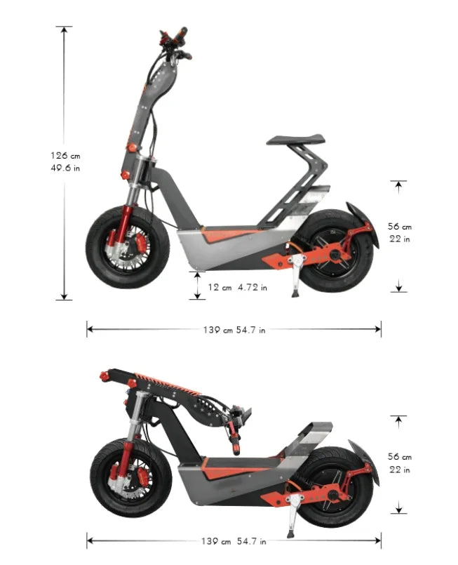 110KM/H 120KM/H 140KMH High Speed Fast Electric Scooter Motorcycle for Adults 72V 15000W Powerful E Scooters Escooter with Seat