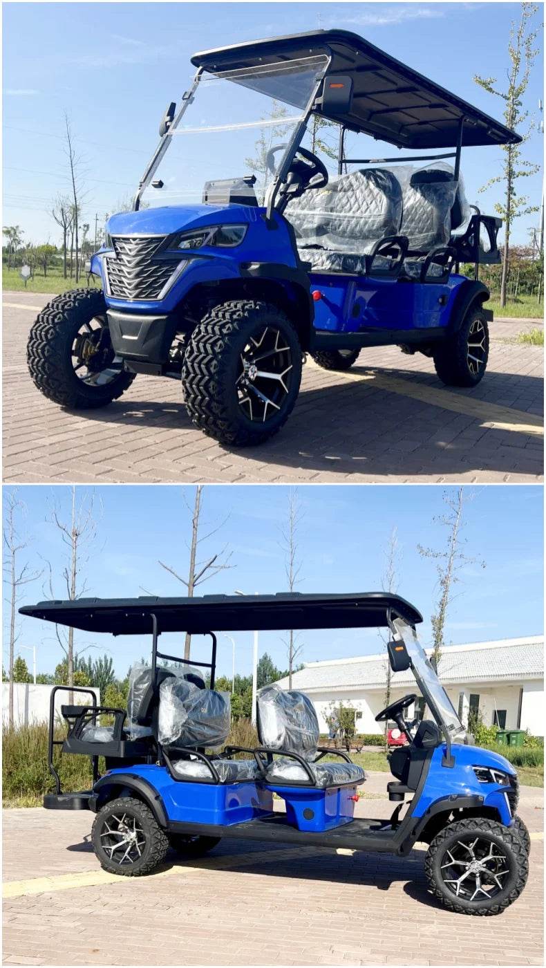 Brand New 6 Person Electric 4 Wheel Club Car Golf Cart For Sale 4 Seaters Golf Car Available with 14 inch off-road Al wheel - MarvelouStoree