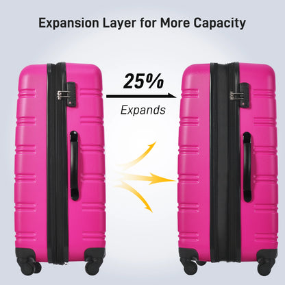 ZHUISHU Hardshell Luggage Sets 4 pcs with Bag Spinner Suitcase with TSA Lock Lightweight 16" 20" 24" 28" Luggages Travel Bags