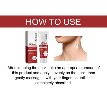 60g Retinol Neck Anti Wrinkle Cream Lift Fade Neck Line Tighten Double Chin Anti Aging Whiten Moisturizer Face Skin Care Product