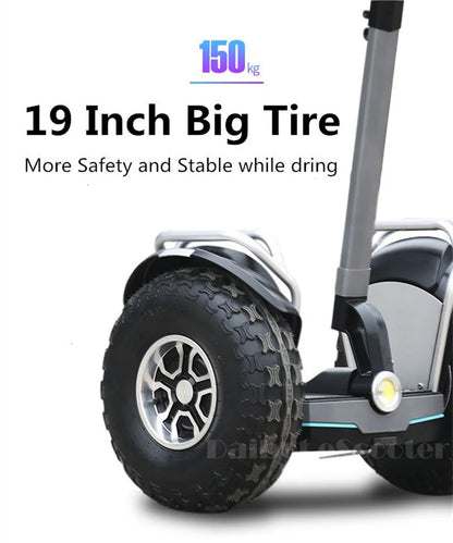 Daibot Powerful Electric Scooter 19 Inch Two Wheesl Self Balancing Scooters Off Road Hoverboard Skateboard For Adults Big Wheel