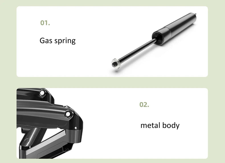 NB NEW F160 gas spring 17"-27"30" Dual Monitor Holder Arm desktop 360 rotate computer holder 2-9KG Monitor bracket USB3.0 port