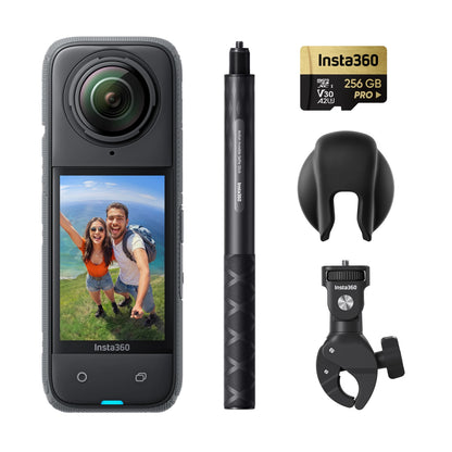 Insta360 X4 - 8K Waterproof 360 Action Camera, 4K Wide-Angle Video, Invisible Selfie Stick, Removable Lens Guards, 135 Min Last