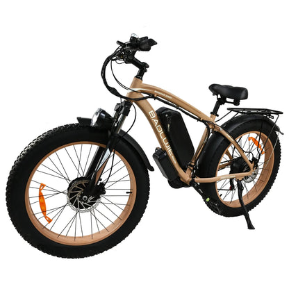 Baolujie 2000W Electric Bike with 20AhRemovable Battery 26"×4"Fat Tire Ebike for Adults 35MPH 80MilesElectric Bicycles