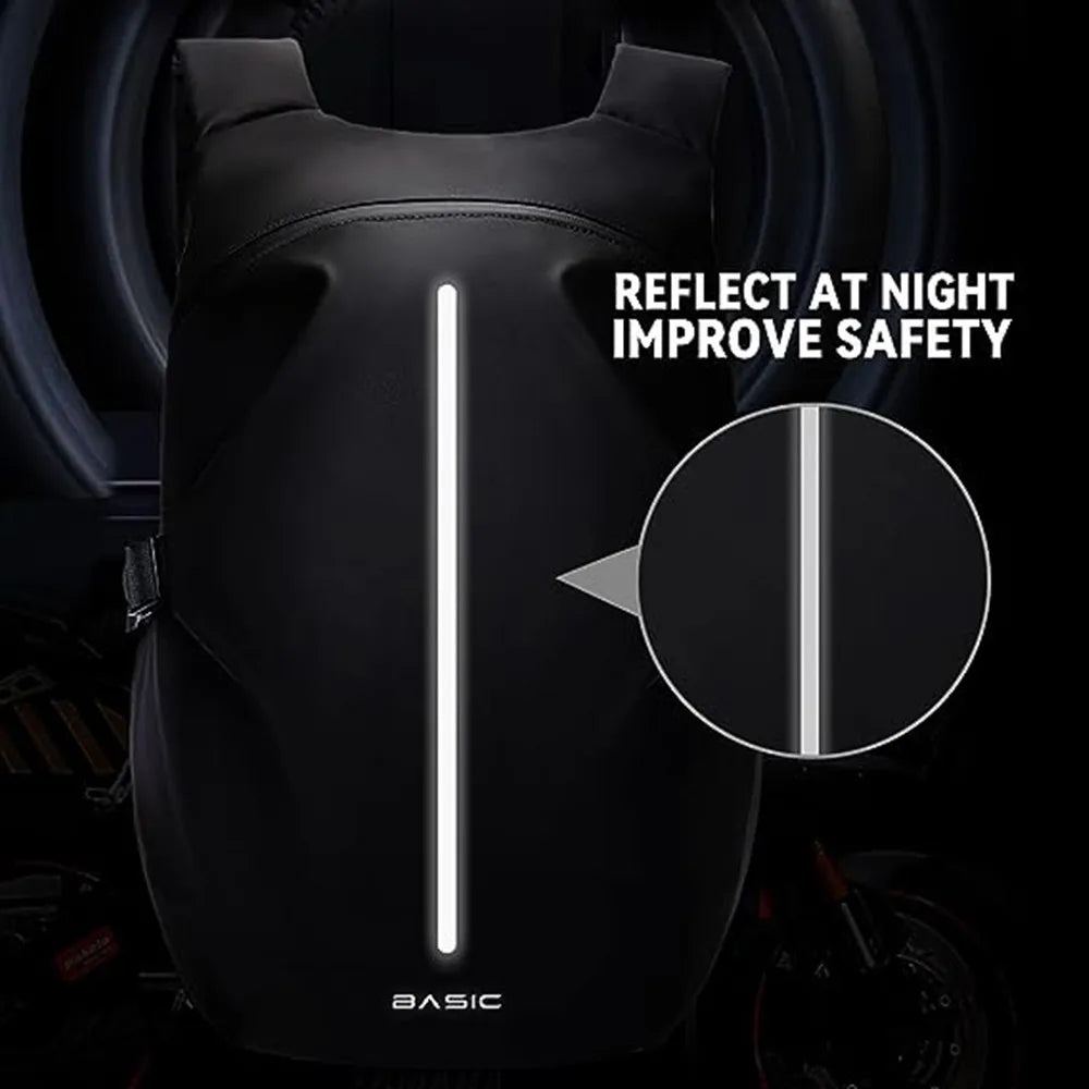 Waterproof Motorcycle Backpack Outdoor Sports Moto Biker Cycling Riding Helmet Backpack Reflective Business Travel Laptop Bag