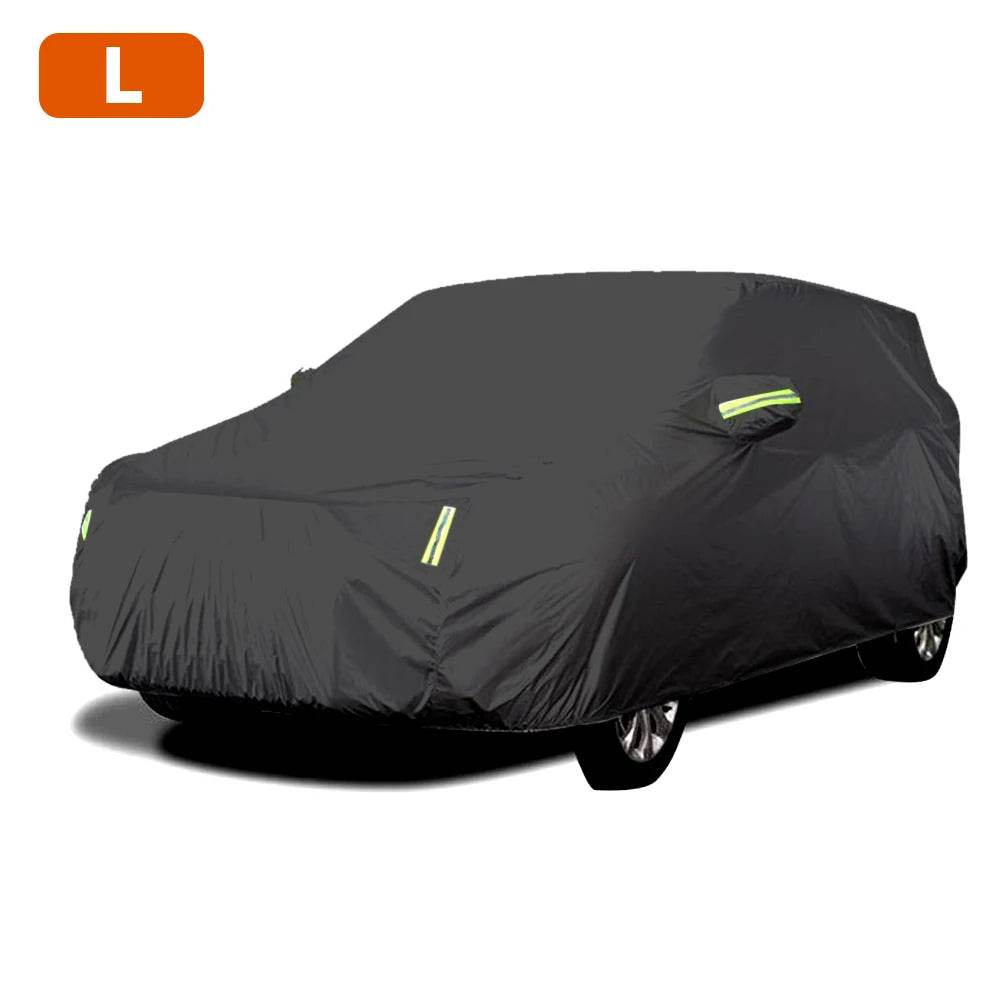 S-XXL Car Cover Sedan Full Covers with Reflective Strip Sunscreen Protection Dustproof&Waterproof UV Scratch-Resistant Universal - MarvelouStoree