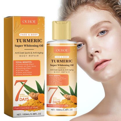 Turmeric Essential Oil Body Massage Deep Hydration Diffuser Aromatherapy Brightening Moisturizer Nourishing Smoothing Skin Care