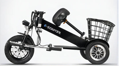 3 Wheel Electric Scooter Tricycle Foldable Motor Travel Adult Three Wheel Mobility Disabled Electric Handicappled Scooter