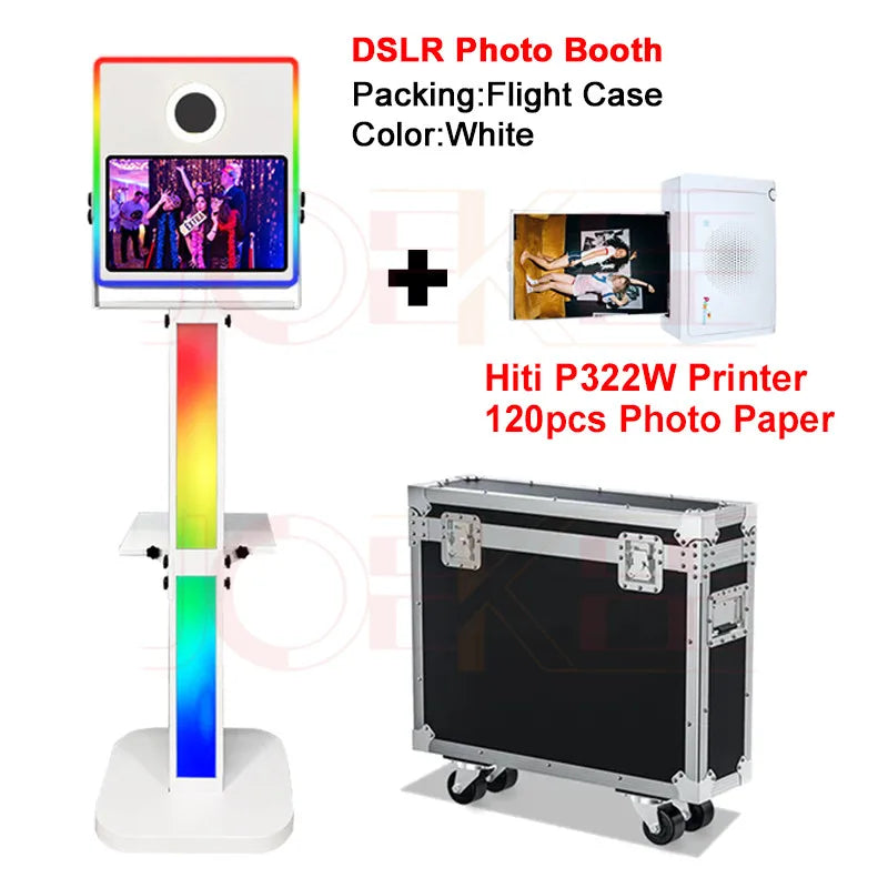 15.6 inch Touch Screen Portable Selfie Machine Magic Mirror Photo Booth DSLR Photo Booth for Weddings Parties Events