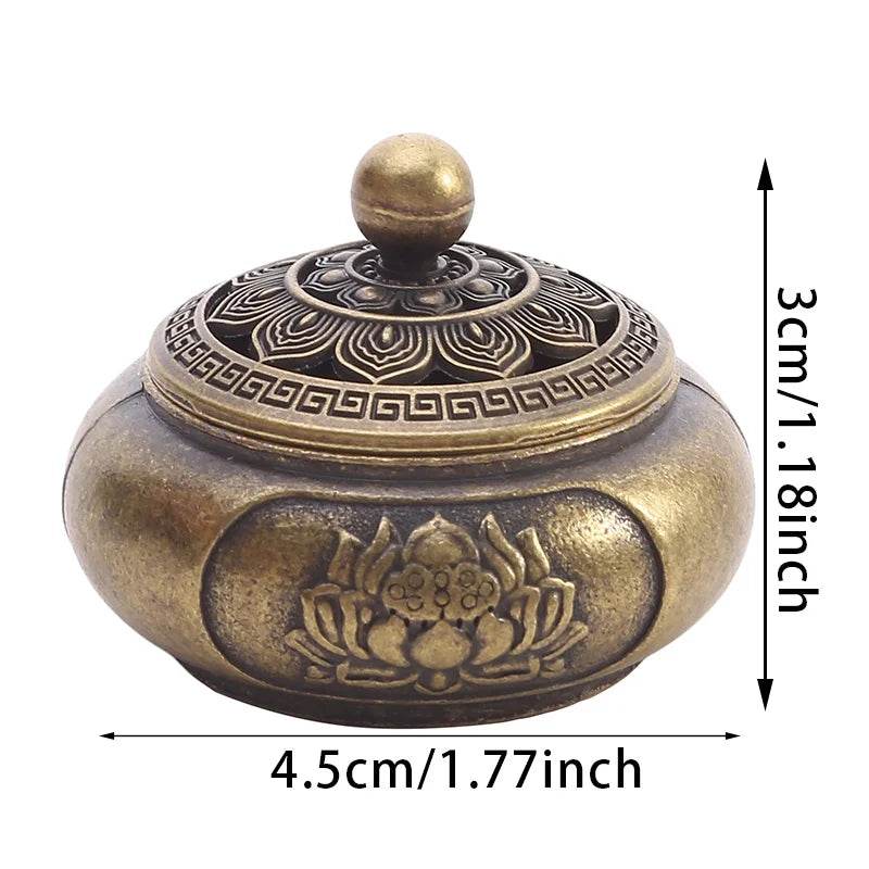 Classical Antique Three Legged Incense Burner Household Indoor Decorative Zen Sandalwood Carving Incense Burner High Quality - MarvelouStoree