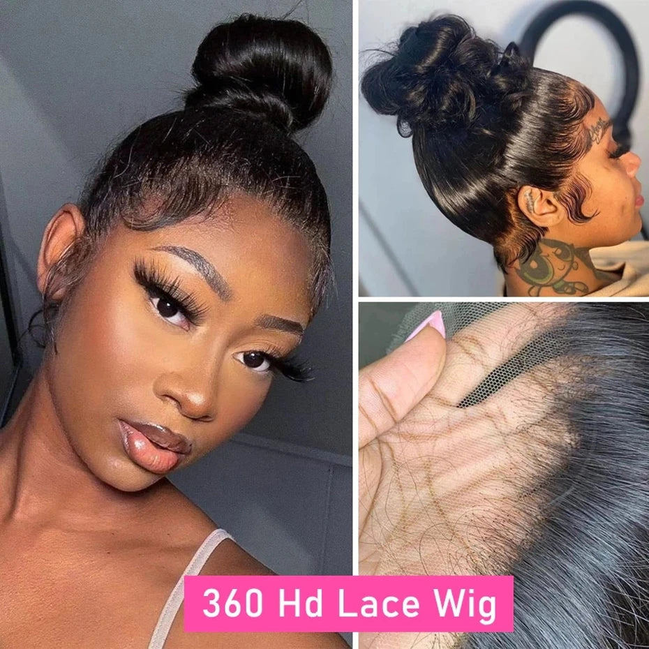 Ready to Wear Glueless Wig Straight 13x6 Transparent Lace Frontal Wig 30 34inches Human Hair Bone Straight 6x4 Lace Frontal Wigs