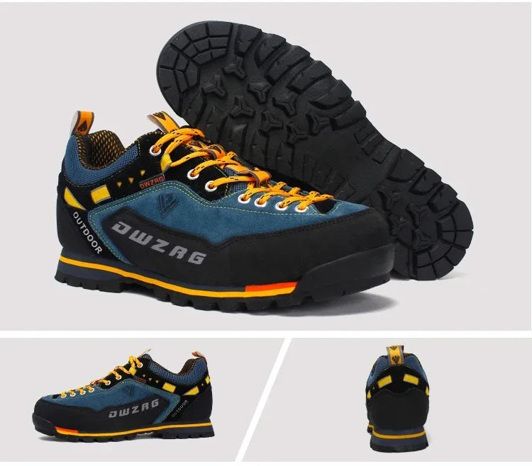 Fashion Waterproof Hiking Shoes Men's Climbing Shoes Anti-collision Fashion Outdoor Casual Lace-up Sneakers