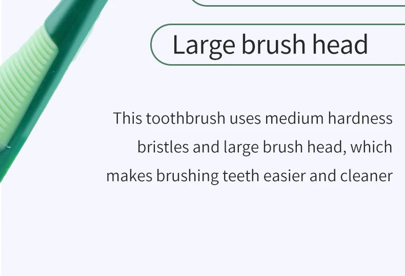 Medium hard bristle toothbrush 6 independent packages for adults Medium bristle toothbrus for Men and women