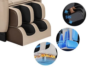 Massage Chair, Full Body Zero Gravity Massage Chair with Auto Modes,  Point Rollers, Bluetooth, Foot Massage, Heating