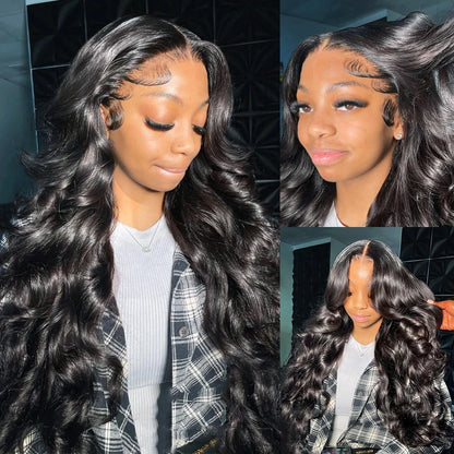 Glueless Wig Human Hair Ready To Wear Preplucked Brazilian Body Wave 13x6 HD Lace Frontal Wigs For Women Pre Cut No Glue 100%